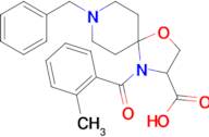 8-benzyl-4-(2-methylbenzoyl)-1-oxa-4,8-diazaspiro[4.5]decane-3-carboxylic acid