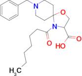 8-benzyl-4-heptanoyl-1-oxa-4,8-diazaspiro[4.5]decane-3-carboxylic acid