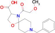 8-benzyl-4-(2-methoxyacetyl)-1-oxa-4,8-diazaspiro[4.5]decane-3-carboxylic acid