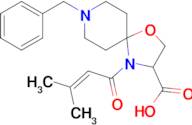 8-benzyl-4-(3-methylbut-2-enoyl)-1-oxa-4,8-diazaspiro[4.5]decane-3-carboxylic acid
