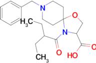 8-benzyl-4-(2-ethylbutanoyl)-1-oxa-4,8-diazaspiro[4.5]decane-3-carboxylic acid