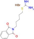 {[5-(1,3-dioxo-2,3-dihydro-1H-isoindol-2-yl)pentyl]sulfanyl}methanimidamide hydrobromide