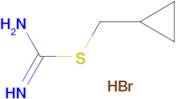 [(cyclopropylmethyl)sulfanyl]methanimidamide hydrobromide