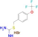 ({[4-(trifluoromethoxy)phenyl]methyl}sulfanyl)methanimidamide hydrobromide