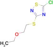 5-chloro-3-[(2-ethoxyethyl)sulfanyl]-1,2,4-thiadiazole