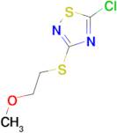 5-chloro-3-[(2-methoxyethyl)sulfanyl]-1,2,4-thiadiazole