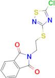 2-{2-[(5-chloro-1,2,4-thiadiazol-3-yl)sulfanyl]ethyl}-2,3-dihydro-1H-isoindole-1,3-dione
