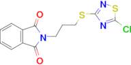 2-{3-[(5-chloro-1,2,4-thiadiazol-3-yl)sulfanyl]propyl}-2,3-dihydro-1H-isoindole-1,3-dione