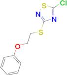 5-chloro-3-[(2-phenoxyethyl)sulfanyl]-1,2,4-thiadiazole