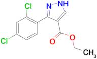 ethyl 5-(2,4-dichlorophenyl)-1H-pyrazole-4-carboxylate