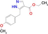 ethyl 5-[(4-methoxyphenyl)methyl]-1H-pyrazole-4-carboxylate