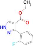 ethyl 5-(2-fluorophenyl)-1H-pyrazole-4-carboxylate