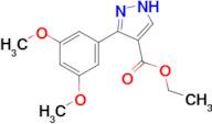 ethyl 5-(3,5-dimethoxyphenyl)-1H-pyrazole-4-carboxylate