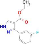 ethyl 5-(3-fluorophenyl)-1H-pyrazole-4-carboxylate