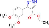 ethyl 5-(3,4-dimethoxyphenyl)-1H-pyrazole-4-carboxylate