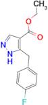 ethyl 5-[(4-fluorophenyl)methyl]-1H-pyrazole-4-carboxylate