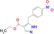 ethyl 5-[(4-nitrophenyl)methyl]-1H-pyrazole-4-carboxylate