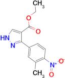 ethyl 5-(3-methyl-4-nitrophenyl)-1H-pyrazole-4-carboxylate