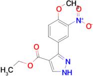 ethyl 5-(4-methoxy-3-nitrophenyl)-1H-pyrazole-4-carboxylate