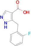 5-[(2-fluorophenyl)methyl]-1H-pyrazole-4-carboxylic acid