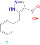 5-[(3-fluorophenyl)methyl]-1H-pyrazole-4-carboxylic acid