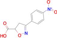 3-(4-nitrophenyl)-4,5-dihydro-1,2-oxazole-5-carboxylic acid