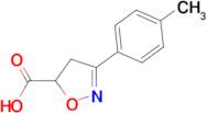 3-(4-methylphenyl)-4,5-dihydro-1,2-oxazole-5-carboxylic acid