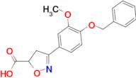 3-[4-(benzyloxy)-3-methoxyphenyl]-4,5-dihydro-1,2-oxazole-5-carboxylic acid