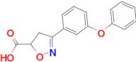 3-(3-phenoxyphenyl)-4,5-dihydro-1,2-oxazole-5-carboxylic acid