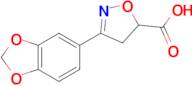 3-(2H-1,3-benzodioxol-5-yl)-4,5-dihydro-1,2-oxazole-5-carboxylic acid