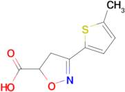 3-(5-methylthiophen-2-yl)-4,5-dihydro-1,2-oxazole-5-carboxylic acid