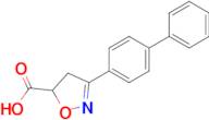 3-{[1,1'-biphenyl]-4-yl}-4,5-dihydro-1,2-oxazole-5-carboxylic acid