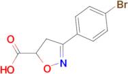 3-(4-bromophenyl)-4,5-dihydro-1,2-oxazole-5-carboxylic acid