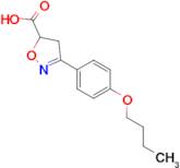 3-(4-butoxyphenyl)-4,5-dihydro-1,2-oxazole-5-carboxylic acid