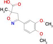 3-(3,4-dimethoxyphenyl)-5-methyl-4,5-dihydro-1,2-oxazole-5-carboxylic acid