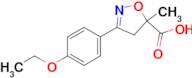 3-(4-ethoxyphenyl)-5-methyl-4,5-dihydro-1,2-oxazole-5-carboxylic acid