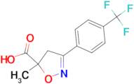 5-methyl-3-[4-(trifluoromethyl)phenyl]-4,5-dihydro-1,2-oxazole-5-carboxylic acid