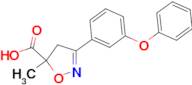 5-methyl-3-(3-phenoxyphenyl)-4,5-dihydro-1,2-oxazole-5-carboxylic acid