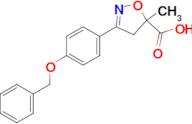 3-[4-(benzyloxy)phenyl]-5-methyl-4,5-dihydro-1,2-oxazole-5-carboxylic acid