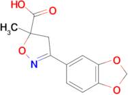 3-(2H-1,3-benzodioxol-5-yl)-5-methyl-4,5-dihydro-1,2-oxazole-5-carboxylic acid