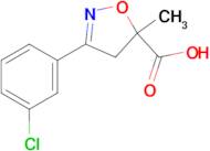 3-(3-chlorophenyl)-5-methyl-4,5-dihydro-1,2-oxazole-5-carboxylic acid