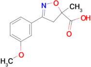 3-(3-methoxyphenyl)-5-methyl-4,5-dihydro-1,2-oxazole-5-carboxylic acid