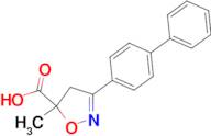 3-{[1,1'-biphenyl]-4-yl}-5-methyl-4,5-dihydro-1,2-oxazole-5-carboxylic acid