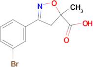 3-(3-bromophenyl)-5-methyl-4,5-dihydro-1,2-oxazole-5-carboxylic acid