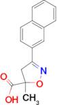 5-methyl-3-(naphthalen-2-yl)-4,5-dihydro-1,2-oxazole-5-carboxylic acid