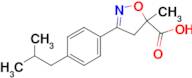 5-methyl-3-[4-(2-methylpropyl)phenyl]-4,5-dihydro-1,2-oxazole-5-carboxylic acid