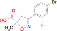 3-(4-bromo-2-fluorophenyl)-5-methyl-4,5-dihydro-1,2-oxazole-5-carboxylic acid