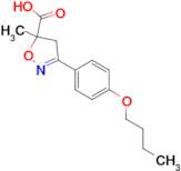 3-(4-butoxyphenyl)-5-methyl-4,5-dihydro-1,2-oxazole-5-carboxylic acid