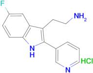 2-[5-fluoro-2-(pyridin-3-yl)-1H-indol-3-yl]ethan-1-amine hydrochloride