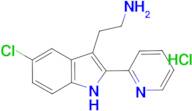 2-[5-chloro-2-(pyridin-2-yl)-1H-indol-3-yl]ethan-1-amine hydrochloride